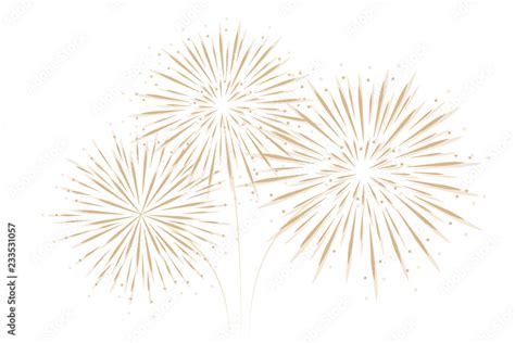 Firework Isolated On White Background Vector Illustration EPS10 Stock