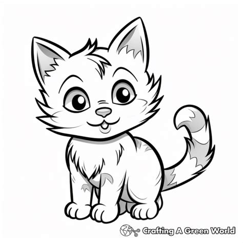 Realistic Kitten Coloring Pages Free Printable