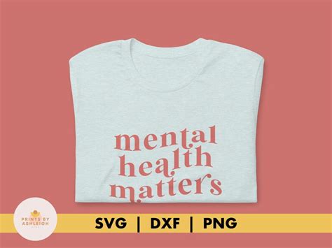 Mental Health Matters Svg Wavy Text Svg Trendy Shirt Etsy Canada