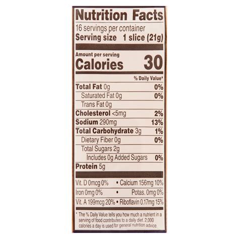 Kraft American Cheese Nutrition Label 1stadenium