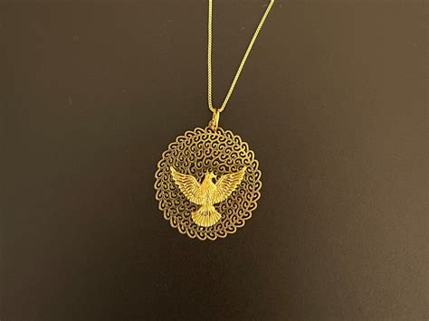 Holy Spirit Necklace In K Gold Filled Unique Design High Etsy