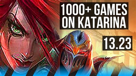 KATA Vs ZED MID 9 Solo Kills 2 4M Mastery 1000 Games Legendary