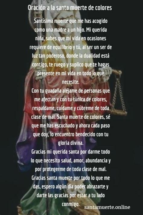 Pin En Santa Muerte Prayer En 2024 Oracion Para Casos Imposibles Oraciones Para El Santisimo