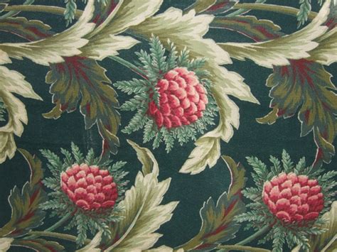 Items Similar To Fabulous Vintage 1940s Barkcloth Floral Panels On Etsy