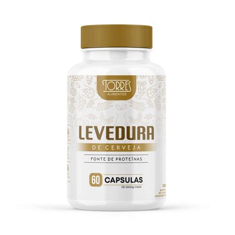 Levedura de Cerveja 500mg 60 Cápsulas Torres Levedo de Cerveja