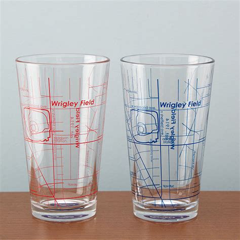 Mlb Ballpark Pint Glasses Set Of 2 Mlb Pint Drinking Glasses Baseball Glasses Uncommon Goods