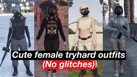 Showcase Gta 5 Online Cute Tryhard Female Outfits No Glitches Youtube