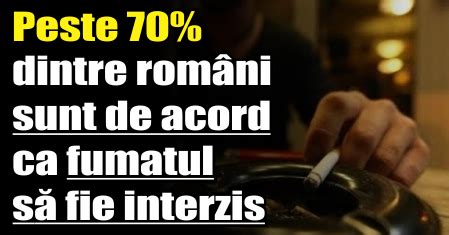 Sondaj Peste 70 dintre români sunt de acord ca fumatul să fie