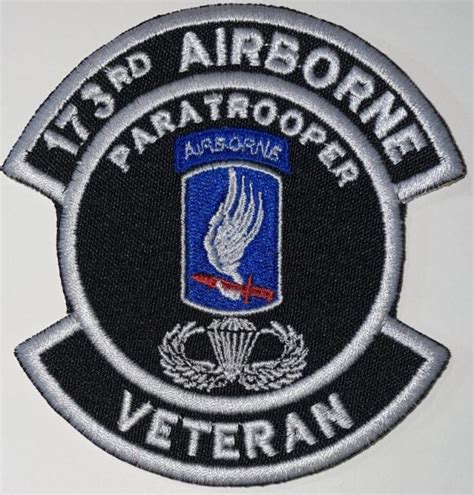 US Army 173rd Airborne Brigade Veteran Patch - Decal Patch - Co