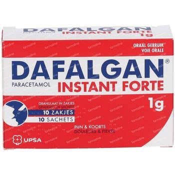 Dafalgan Instant Forte 1g 10 Zakjes Hier Online Bestellen FARMALINE Be