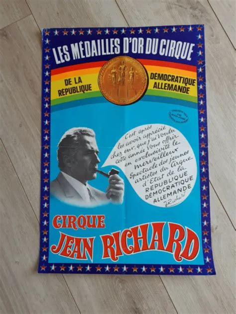 Affiche Magasin Circus Zirkus Circo Cirque Jean Richard Eur