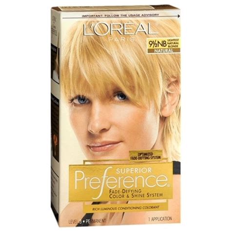 LOreal Paris Superior Preference 9 1 2NB Lightest Natural Blonde