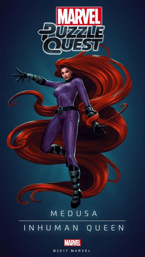 MEDUSA INHUMAN Queen 4 Stars The Resolute Queen Marvel PUZZLE