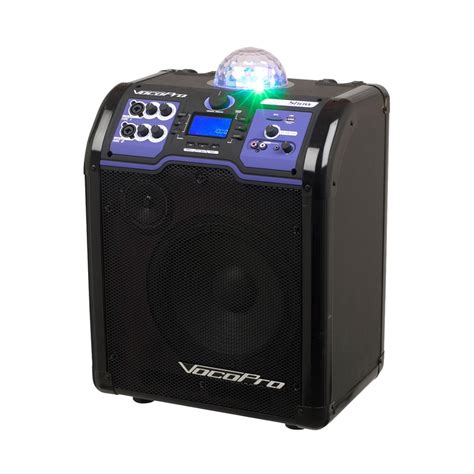 Best Buy Vocopro Mp3 Portable Karaoke System Black Lightshow