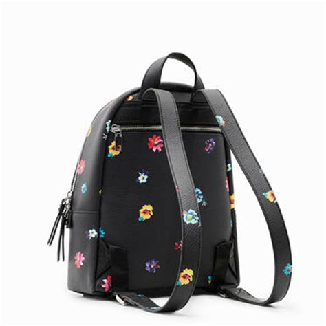 Desigual Fresia Sac Dos Fleurs Noir