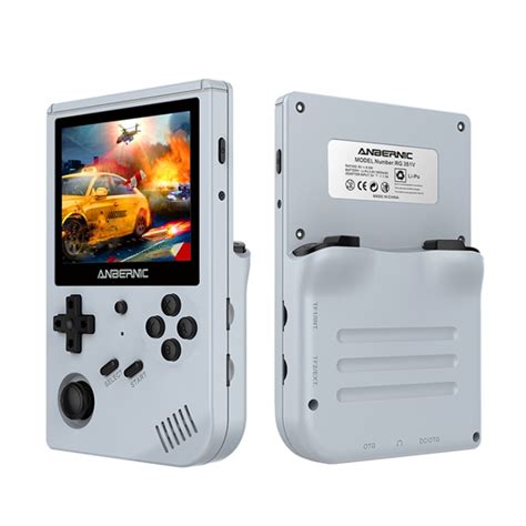 ANBERNIC RG351V 3 5 Inch Screen Linux OS Handheld Game Console Gray 16GB