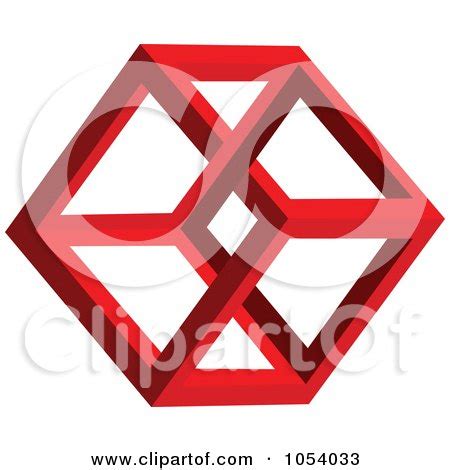 Red Hexagon Shape Logo Posters, Art Prints by - Interior Wall Decor #1054033