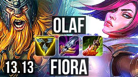 Olaf Vs Fiora Top 21m Mastery 6 Solo Kills 1747 Dominating