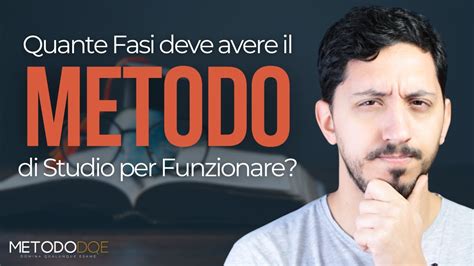 Quante Fasi Di Studio Dovrebbe Avere Un Metodo Davvero Efficace YouTube