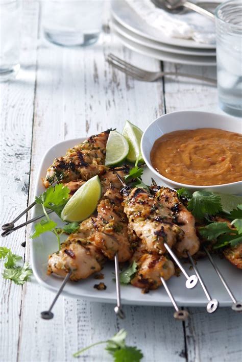 Recipe Lemongrass Coriander Chicken Skewers