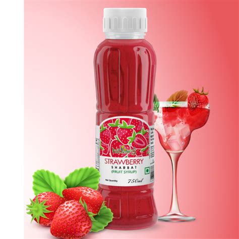 HITKARY STRAWBERRY SHARBAT 750ML Sai Sampurna