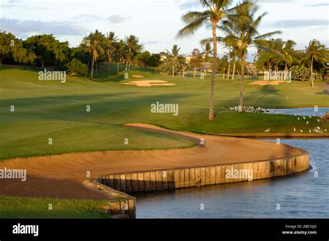 Ko Olina Resort Golf Club 13 Stock Photo - Alamy