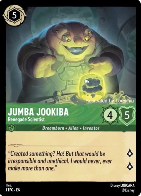 Jumba Jookiba the Lorcana Card