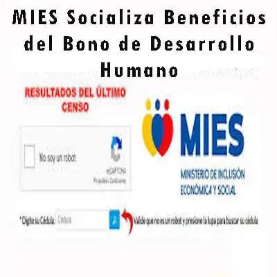 Mies Socializa Beneficios Del Bono De Desarrollo Humano Brenp