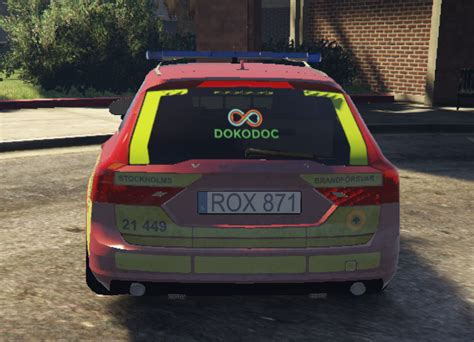 Volvo V Swedish Brand Insatsledare Marked Gta Mods