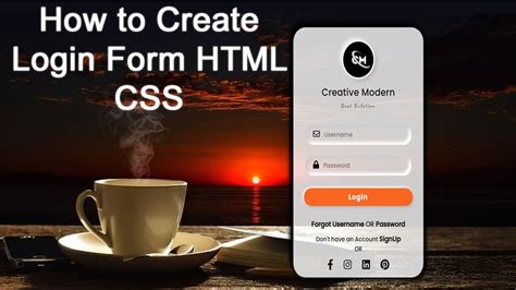 How To Create Login Page Html Css How To Create Login Page Using Html