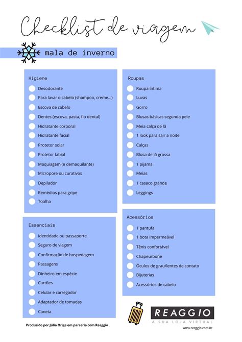 Checklist De Viagem Gr Tis Mala De Viagem Checklist De Viagem