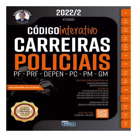 Livro C Digo Interativo Alfacon Carreiras Policiais Frete Gr Tis