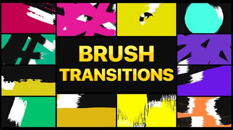 Brush Transitions Motion Graphics Templates Motion Array