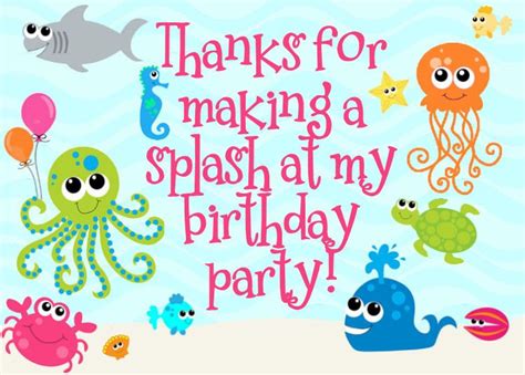 Free Under The Sea Birthday Party Printables Mermaid Birthday Party 4th