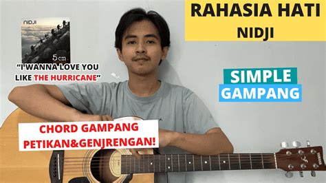 Chord Simple Gampang Rahasia Hati Nidji Tutorial Gitar Viral