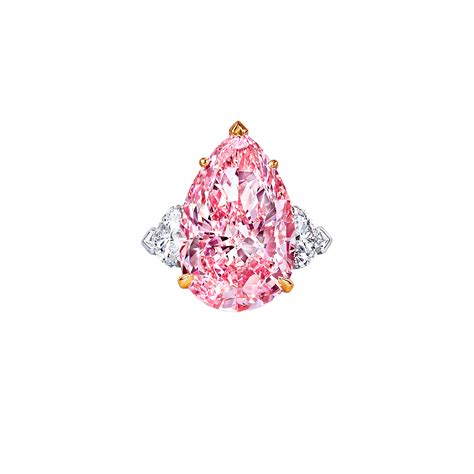 A Graff Ring Featuring A Fancy Vivid Pink Internally Flawless Pear