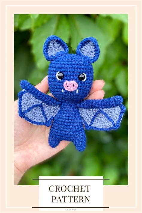 Bat Crochet Pattern Halloween Cute Bat Amigurumi 11 Cm Halloween