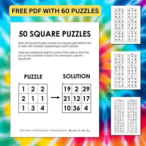 Mlk Day Hidoku Logic Puzzles Math Love