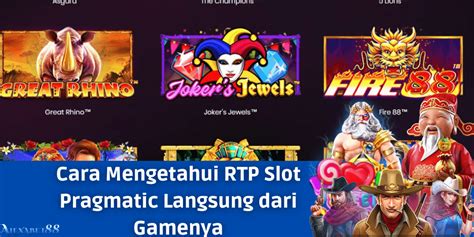 Cara Mengetahui Rtp Slot Pragmatic Hari Ini