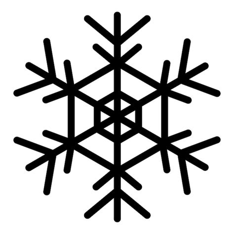 Premium Vector Snowflake Icon Outline Snowflake Vector Icon For Web