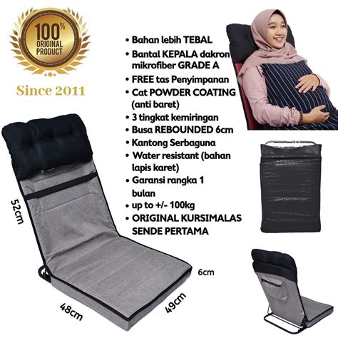 Jual Premium Kursi Lesehan Lipat Bantal Portable Original Kursi Malas