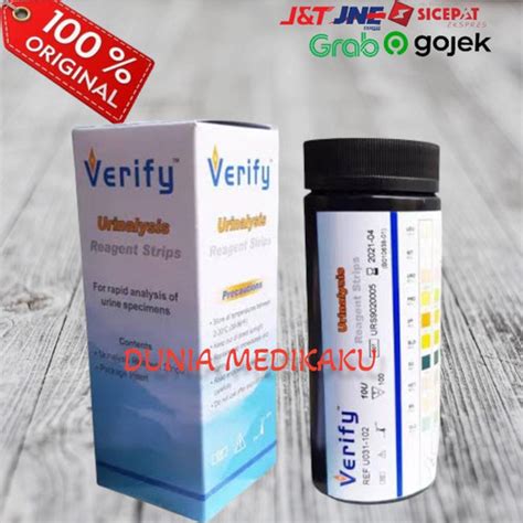 Jual VERIFY URINALYSIS REAGENT STRIPS 10 PARAMETER TES URINE 10 P