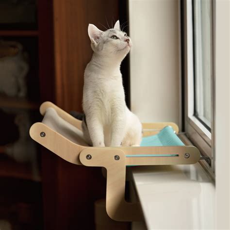 Cat Window Perch | Cat Hammock Wooden Hanging Bed | MewooFun