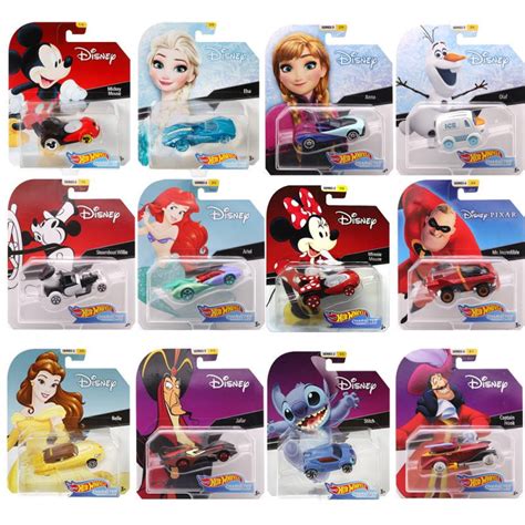 Hot Wheels Rodas Quentes Personagens Disney Mickey Minnie Mouse