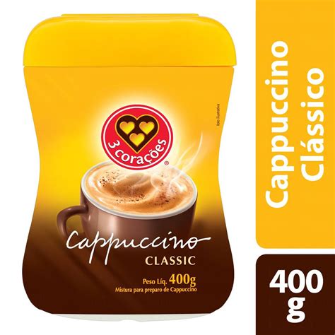 Cappuccino 3 Corações Clássico 400g Bretas Supermercado