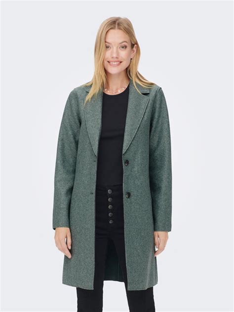 ONLY Преходно палто 15213300 Зелен Regular Fit | Modivo.bg