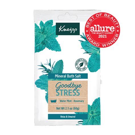 Kneipp Water Mint And Rosemary Goodbye Stress Mineral Bath Salt Sachet 2