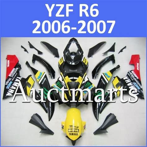 Buy Fit Yamaha Yzf R6 06 07 Yzfr6 2006 2007 600 Fairing Kit Abs Bodywork D16 D00 In Hong Kong