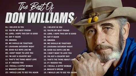 Don Williams Full Album Don Williams Greatest Hits Best Songs Of Don Williams Youtube