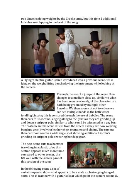 Music Video Analysis Gay Bar By Electric Six DOCX